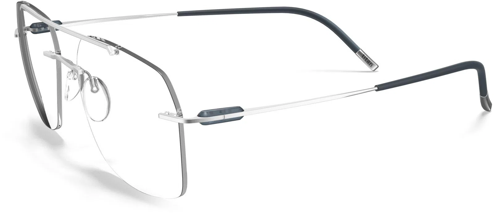 Silhouette Purist Color Groove Demo Rimless 5561 Eyeglasses - view 158